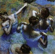 Edgar Degas Dancers in Blue France oil painting artist